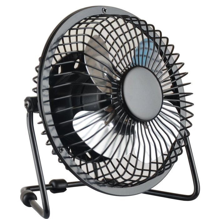 HOTGEE(TM) USB Mini Desk Cooler Fan Quietness Metal Computer Laptop PC Plug Charger Fans with Nail Dust Collector... N17