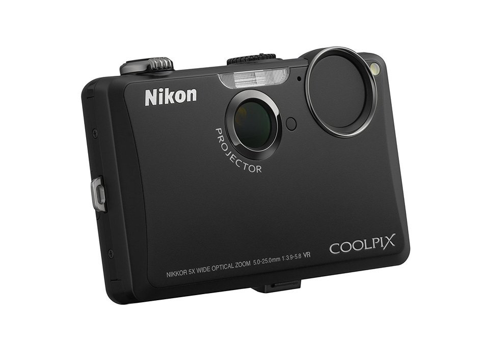 Nikon Coolpix S1100pj 14 MP Digital Camera with 5x Wide Angle Optical Vibration Reduction (VR) Zoom and 3-Inch... N16