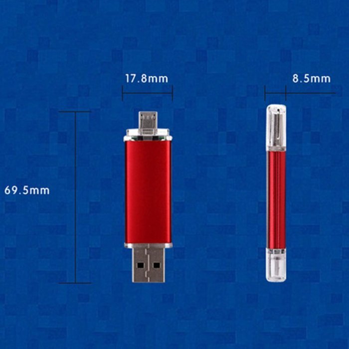 Spritech(TM) New Hot Twoport 16GB USB 2.0 Flash Drive U-disk for Smart Phone Laptop Computer Plug And Play Color... N6