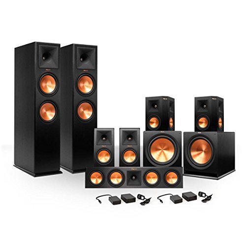 Klipsch 7.2 RP-280 Reference Premiere Surround Sound Speaker Package with R-115SW Subwoofers and two FREE Wireless...
