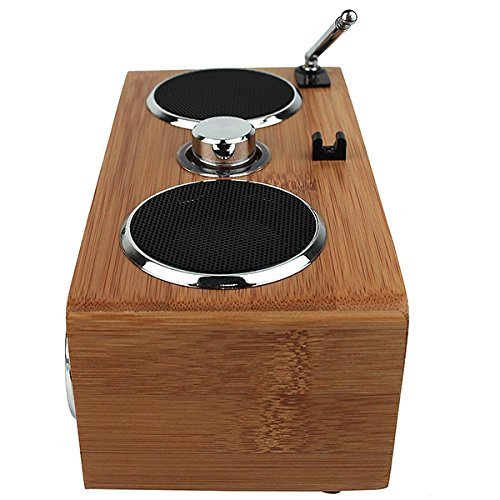 Baile Super Bass Stereo Multimedia Speaker, Eco-friendly Handmade Bamboo Material, with TF Card / USB / FM Radio... N6