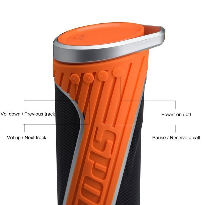 Blue ear&reg; W5 Power Bank Bluetooth Speaker IPX5 Waterproof 5W+5W Stereo Speaker (Black) N28