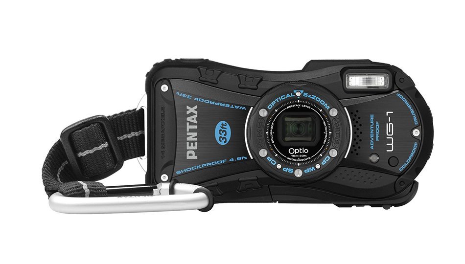 Pentax Optio WG-1 Digital Camera - Black (14MP, 10m Water Proof, 1.5m Shock Proof, 5 x Wide Angle Optical Zoom... N2