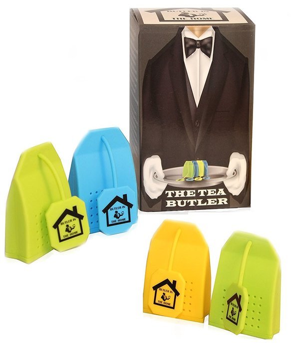 Tea Infuser 4 Pack Butler in the Home Silicone Tea Bag Water Infusers Strainer Loose Herbal Tea Leaf Filter in...