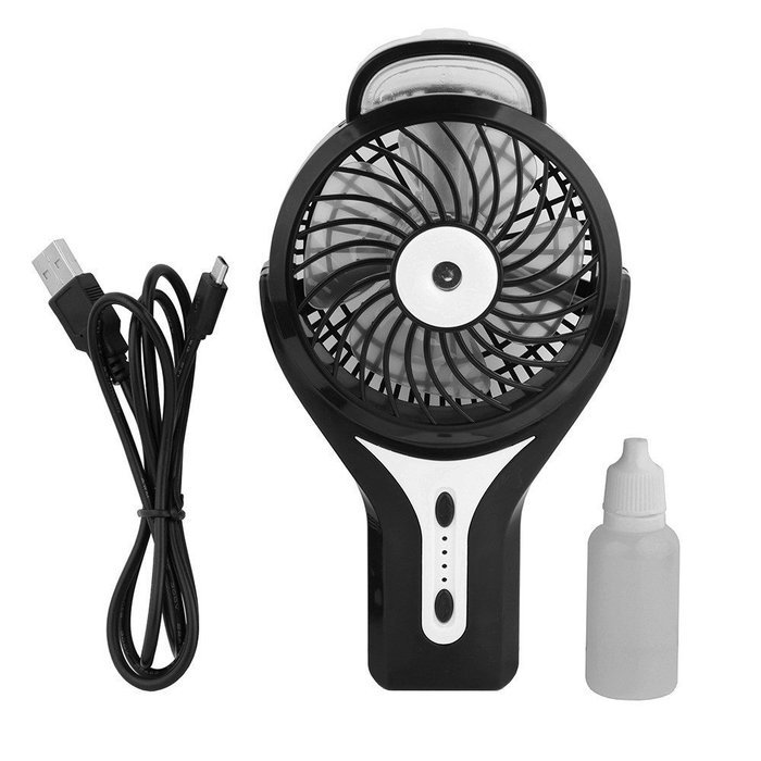 Foneso Portable Misting Fan, Mini Handheld USB Cooling Fan with Mist Humidifier for Home Office and Travel N4