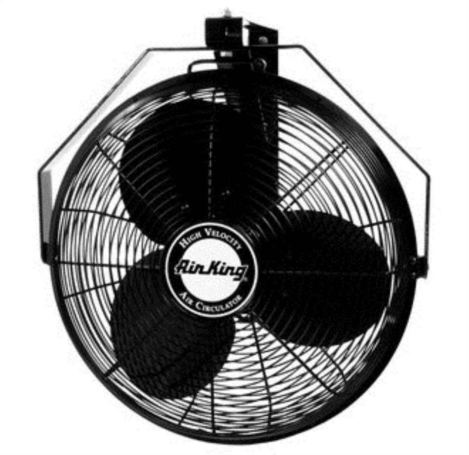 Air King 9518 18-Inch Industrial Grade Wall Mount Fan, 1/6-Horsepower N2