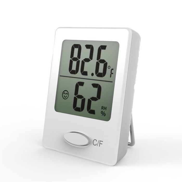 Baldr Mini digital thermometer with temperature and humidity display comfort level indication wall hanging or... N4