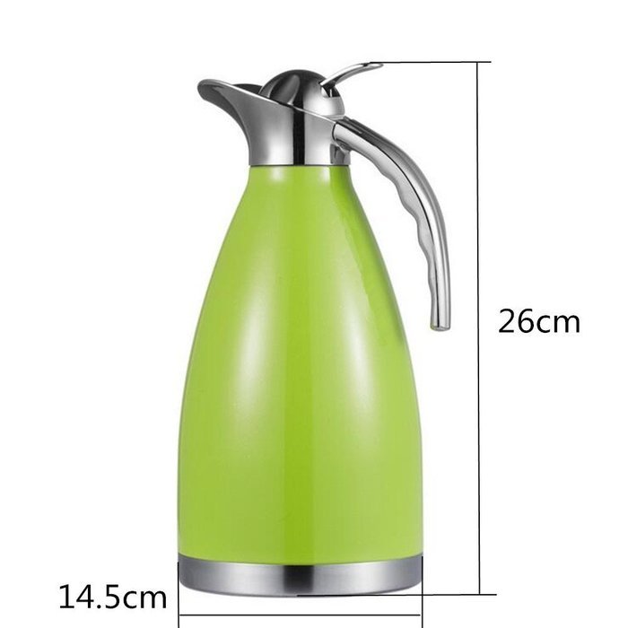 MEGOOD 1.5L Stainless Steel Coffee Pot with Tea Leakage Home Vacuum Insulation Kettle(Pink) N4