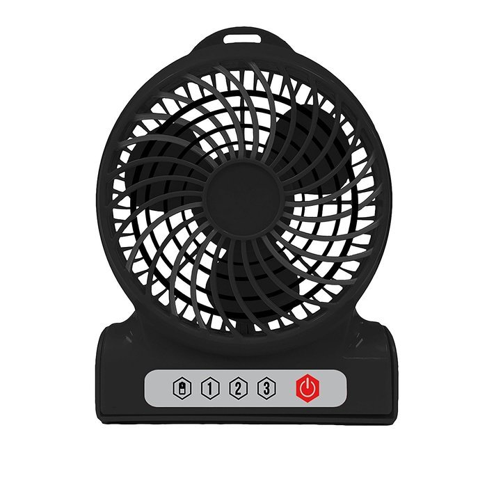 AlphaCool 4" Rechargeable Battery Powered Fan