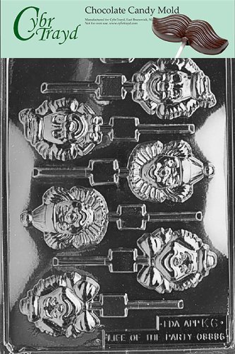 Cybrtrayd K006 Clown Lolly Kids Chocolate Candy Mold