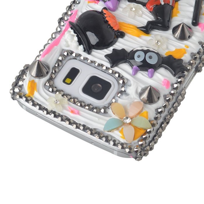 Spritech(TM) 3D Handmade Crystal Phone Case for Samsung Galaxy S7,Helloween Style Monster Haunted house Design...