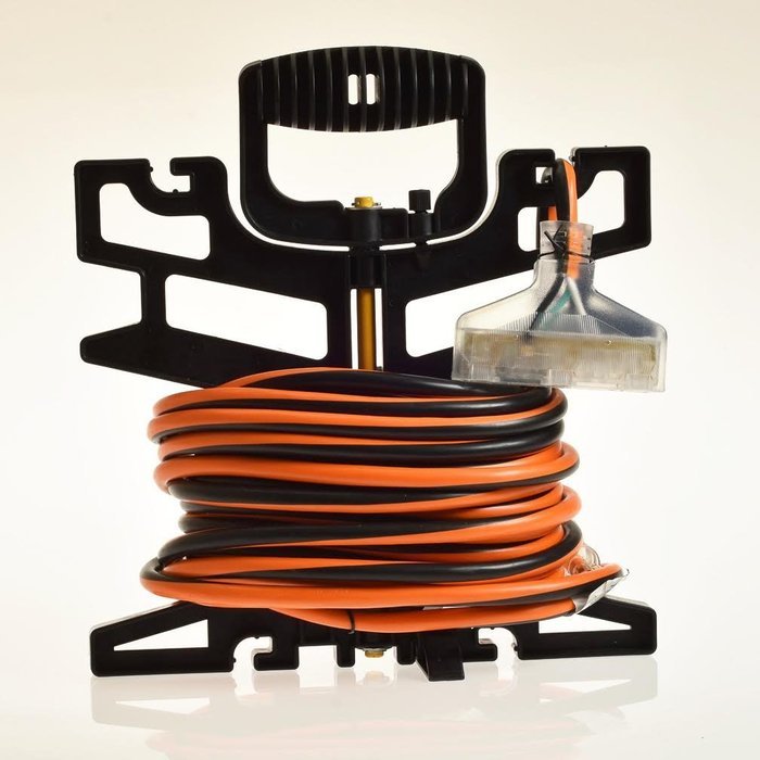 12/3 3 Outlet Extension Cord - 50 Feet Extra Heavy Duty Indoor/Outdoor Industrial Quality 12 Gauge Electrical... N6
