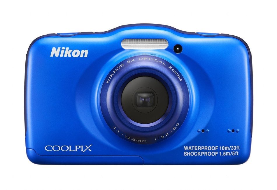 Nikon COOLPIX S32 13.2 MP Waterproof Digital Camera with Full HD 1080p Video (Blue) (Discontinued by Manufacturer) N2
