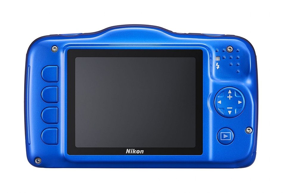 Nikon COOLPIX S32 13.2 MP Waterproof Digital Camera with Full HD 1080p Video (Blue) (Discontinued by Manufacturer) N3