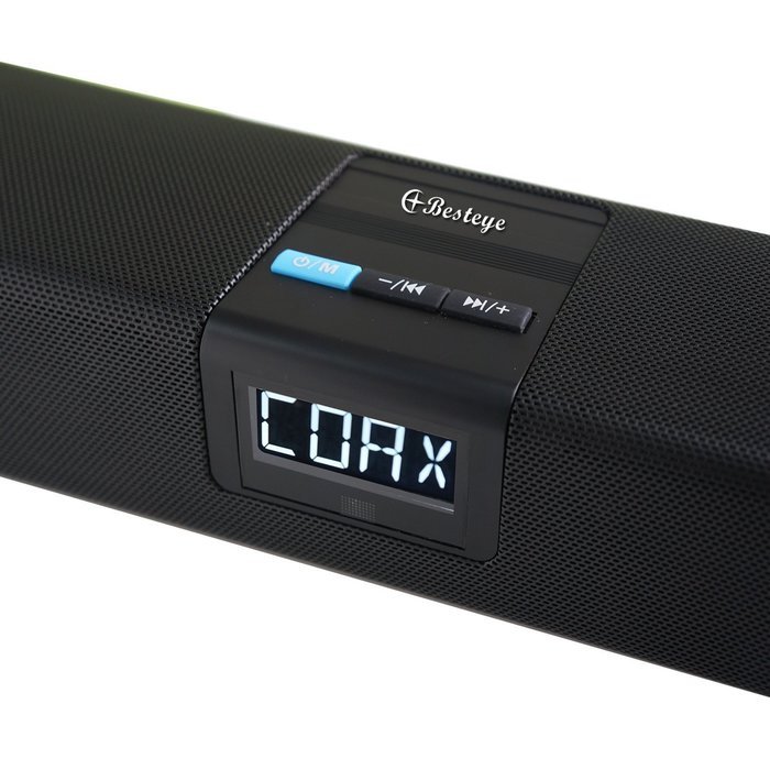 Besteye Indena Wireless Bluetooth Sound Bar Speaker 60W HIFI Speakers with IR Remote Control Coaxial Input 2.1...
