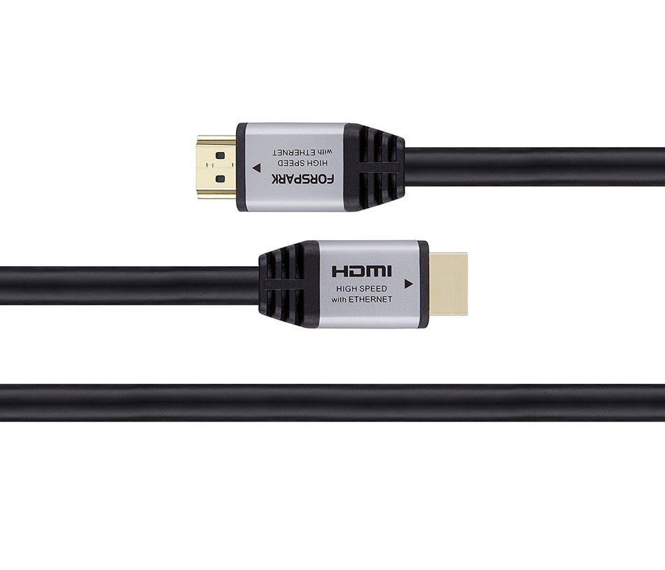 FORSPARK High Speed Ultra HDMI Cable 50ft with Ethernet ,Supports 4K, 3D, 1080p Full HD Latest Version, Silver... N8