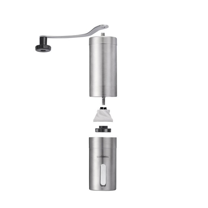 Luxebell Manual Coffee Grinders Made of Stainless Steel Rotating Handle Adjusting Wheel