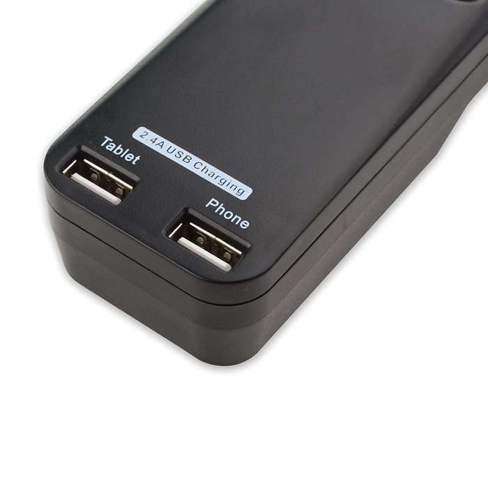 Cable Matters 6-Rotating Outlet Surge Protector Power Strip with 3.4A Dual USB Charging N23
