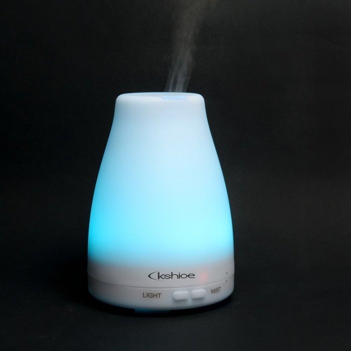 Kshioe&reg; 100ml Aromatherapy Essential Oil Diffuser Portable Ultrasonic Cool Mist Aroma Humidifier with Color LED... N13
