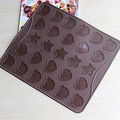 Sher Cartoon Muffins Almond Round Mat,Silicone 29&iexcl;&Aacute;26&iexcl;&Aacute;1.5 CM(11.4&iexcl;&Aacute;10.2&iexcl;&Aacute;0.6 INCH)