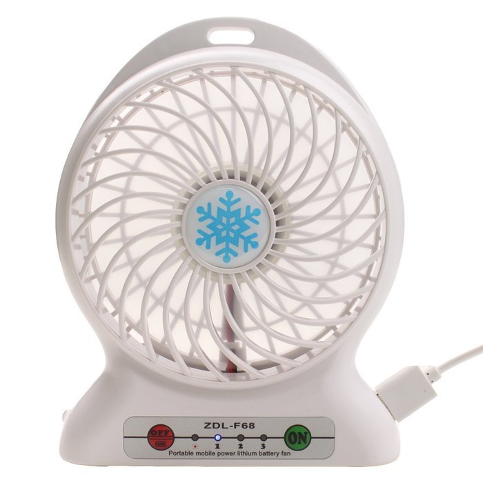 TecLine Personal Portable Rechargeable USB Battery 2-in-1 Power Bank Mini Fan N4