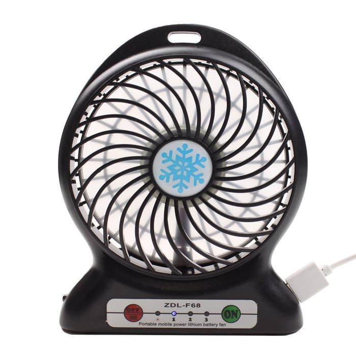 TecLine Personal Portable Rechargeable USB Battery 2-in-1 Power Bank Mini Fan N5