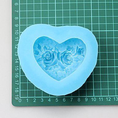 Y&XL&H The heart-shaped rose Clay Resin Jewelry Box Chocolate Silicone Molds,Decoration Tools Bakeware N2
