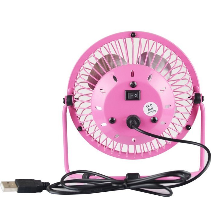HOTGEE(TM) USB Mini Desk Cooler Fan Quietness Metal Computer Laptop PC Plug Charger Fans with Nail Dust Collector... N25