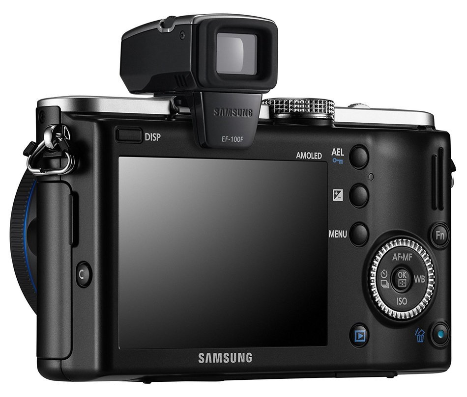 Samsung EV-NX100 14.6 MP Digital Camera with SLR 20-55mm iFunction Lens and External Flash N6