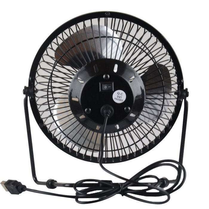 HOTGEE(TM) USB Mini Desk Cooler Fan Quietness Metal Computer Laptop PC Plug Charger Fans with Nail Dust Collector... N31