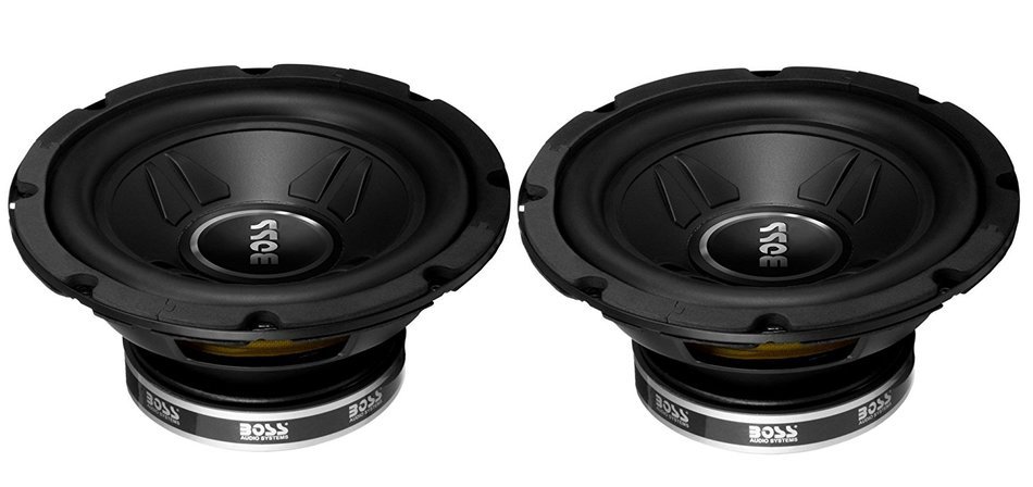 (2) Boss Audio CXX8 8-Inch 600 Watt Max Power Single 4 Ohm Car Subwoofers - 2 Subwoofers