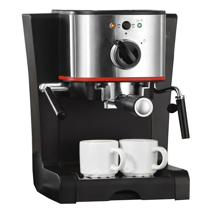 Hamilton Beach Melitta 15-Bar Pump Espresso Maker with Frother, Silver | 40791