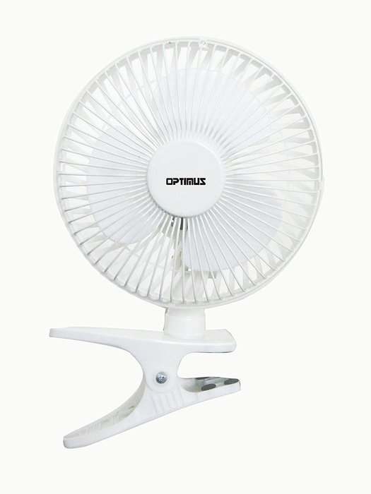 Optimus F-0600 Personal Clip-On Fan, 6"