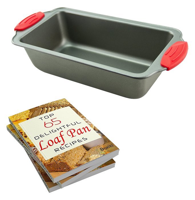 Loaf Pan - Premium Non-Stick Steel 8.5-Inch Loaf Pan by Boxiki Kitchen | Professional No-Stick Bakeware for Baking...