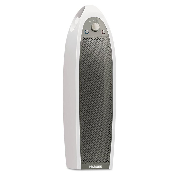 Holmes HAP9424W-U White HEPA Type Tower, 195 sq. ft. Room Capacity (Pack of 2)