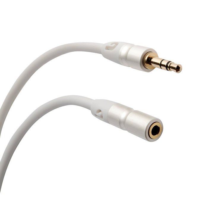 PlugLug - 4FT 3.5mm Male to Female Premium Auxiliary Audio Cable for Headphones, iPods, iPhones, iPads, Home /... N40