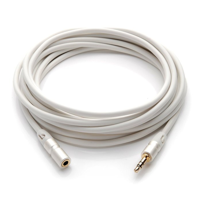 PlugLug - 4FT 3.5mm Male to Female Premium Auxiliary Audio Cable for Headphones, iPods, iPhones, iPads, Home /... N41
