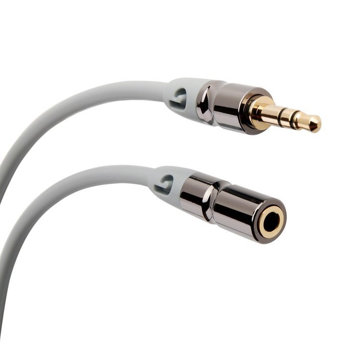 PlugLug - 4FT 3.5mm Male to Female Premium Auxiliary Audio Cable for Headphones, iPods, iPhones, iPads, Home /... N43