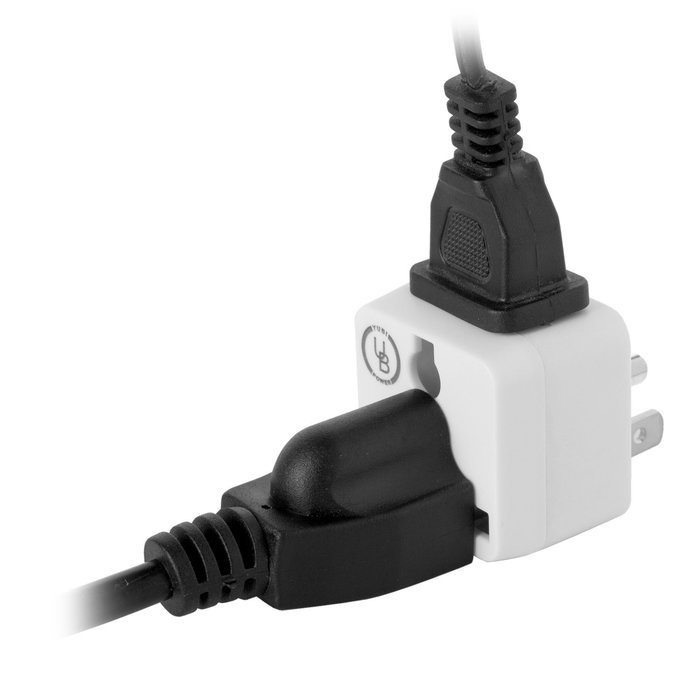 Yubi Power 2 in 1 Universal Travel Adapter with 2 Universal Outlets - Built in Surge Protector - 3 Pack - Black... N24