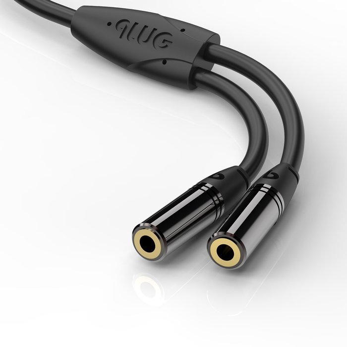 PlugLug - 4FT 3.5mm Male to Female Premium Auxiliary Audio Cable for Headphones, iPods, iPhones, iPads, Home /... N58