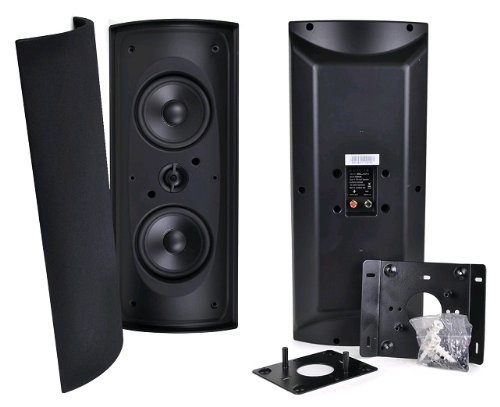 Elan Elios EuroStyle ES412B Dual 4" Wall Mount Speaker (Black)