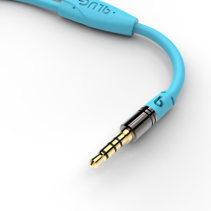 PlugLug - 4FT 3.5mm Male to Female Premium Auxiliary Audio Cable for Headphones, iPods, iPhones, iPads, Home /... N62