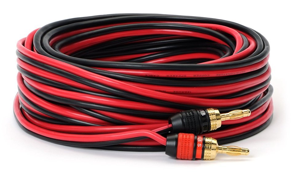 Aurum Cables 14 Gauge Speaker Wire with Pro Series Banana Plugs - 6 feet N7