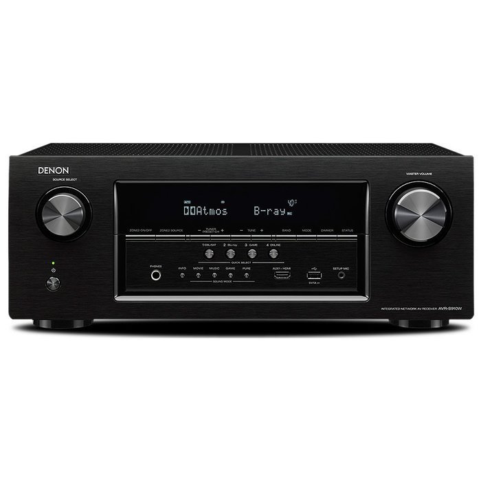Denon AVR-S910W 7.2-Channel Dolby Atmos Full 4K Ultra HD A/V Receiver with Bluetooth and Wi-Fi with a Pair of...