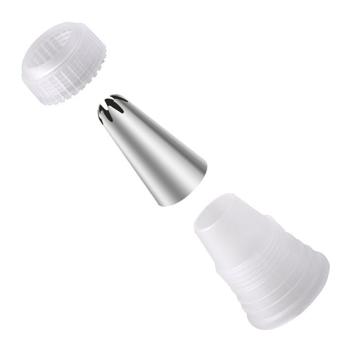 Piping Tips, MCIRCO Cake Decorating Supplies 57-piece Stainless Steel Cookies Cupcake Decorating Kits Frosting... N4