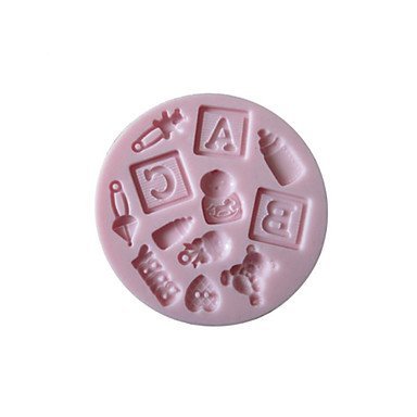 Sher ABC BABY Silicone Mold Fondant Molds Sugar Craft Tools Chocolate Mould For Cakes N2