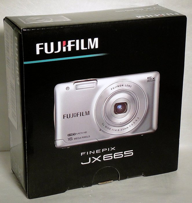 Fujifilm - JX665 16.0-Megapixel 5 X Wide Opt Zoom Digital Camera - Indigo Blue N2