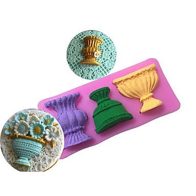 Y&XL&H Vase Style Sugar Candy Fondant Cake Molds For The Kitchen Baking Molds N2