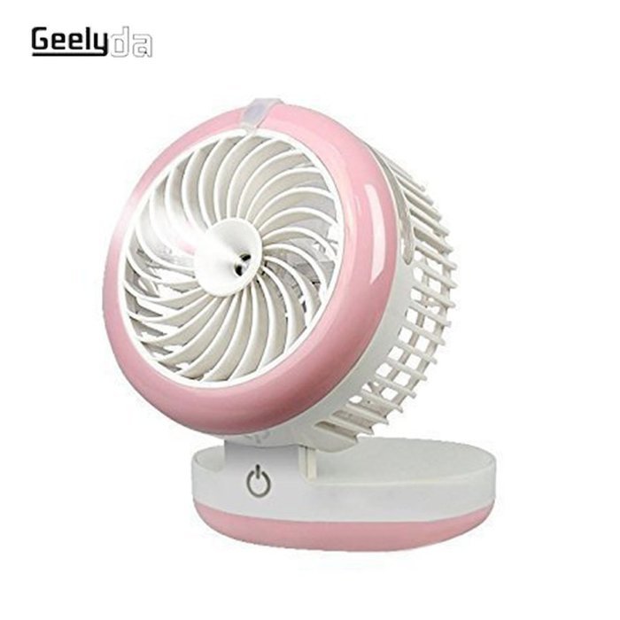Geelyda Table Fan Portable Mini Misting Fan Humidifier USB Fan Cooling Mist Fan Rechargeable Humidifier Personal... N7