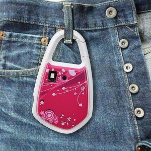 Digital Blue SNAP! DB15007 300K Carabiner Digital Camera (Pink Floral) N3